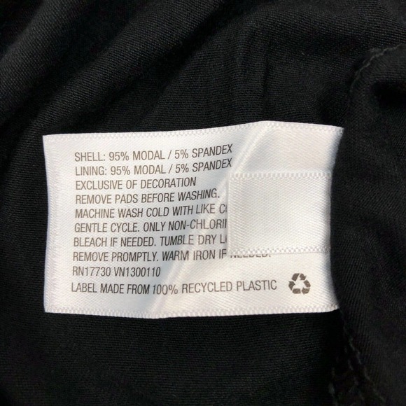 NEW Stars Above Black Chemise Nightgown Nightie Sexy Ultra Soft Padded Womens L - Picture 6 of 8